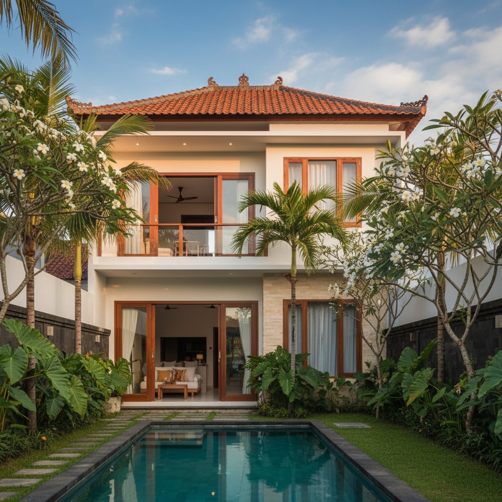 Bali home for rent with garden and pool